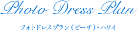 フォトドレスプラン(ビーチ)・ハワイ